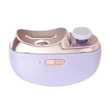 Imagem de ZJchao Cortador de Unhas Elétrico Recarregável 2 Em 1 Aparador e Polidor Automático de Unhas Com Luz LED e Armazenamento para Crianças, Adultos, Idosos, ABS, Aço Inoxidável (Roxa)
