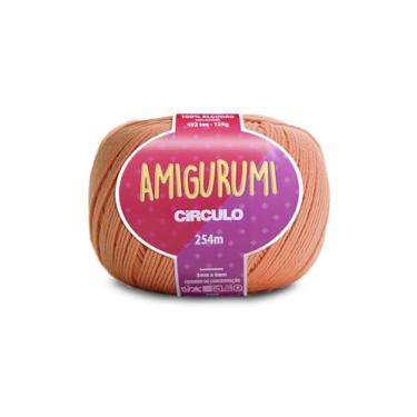 Imagem de Linha Fio Amigurumi Círculo 125g 254m 100 Algodão Mercerizado Crochê Tricô Artesanato Colorido (4168 - DÁLIA)