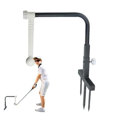 Imagem de Treinador de golfe | Ferramenta de ajuste de altura | Equipamento de prática de golfe | Para quintal, esportes ao ar livre, casa, homens, golfistas iniciantes profissionais