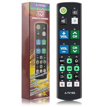 Imagem de Substituição universal de controle remoto de TV com botão grande, compatível com todas as Smart TVs Samsung/VIZIO/LG/Sony/Philips e mais