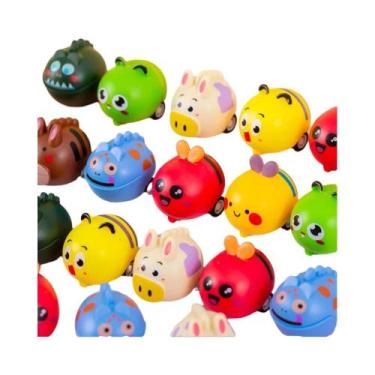 Imagem de Brinquedo De Carro De Puxar Com Animais De Desenho Animado Para Crianç