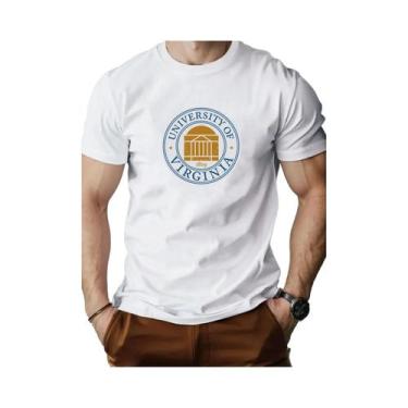 Imagem de Camiseta Masculina De Algodão Com Estampa Da Universidade Da Virgínia,