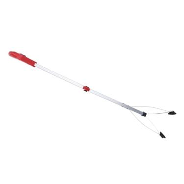 Imagem de Generic Coletor de Lixo Dobrável Conveniente para Coleta de Resíduos de Jardim para Uso Doméstico e No Mercado Alça Vermelha de Liga de Alumínio de 16,9 Polegadas (Alça Vermelha)