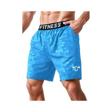 Imagem de Shorts esportivos masculinos, shorts de treino de secagem rápida - NON