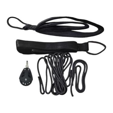 Imagem de Dynwave Cordas de Pilates Reformer de 5,2 m e 1 m, Alças de Pilates em Nylon, Correias de Exercícios de, Polia com Dupla Argola para Adultos e Academia, Style D