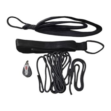 Imagem de Dynwave Cordas de Pilates Reformer de 5,2 m e 1 m, Alças de Pilates em Nylon, Correias de Exercícios de, Polia com Dupla Argola para Adultos e Academia, Style C