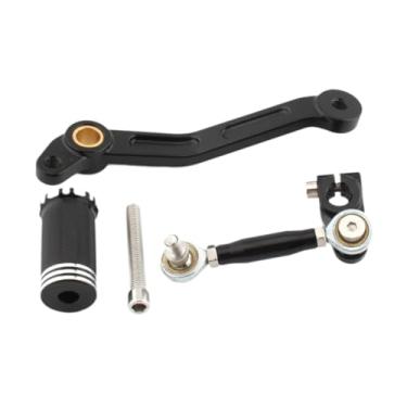 Imagem de predolo Kit de pedal de freio e alavanca de câmbio em liga de alumínio para, Preto
