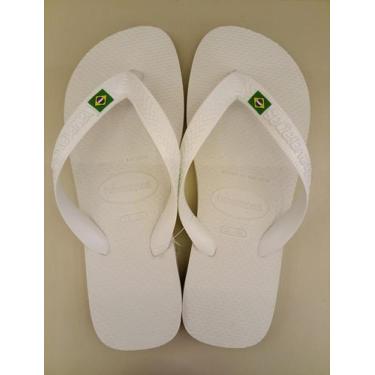 Imagem de Chinelo havainas brasil - Havaianas, Branco, 45/46
