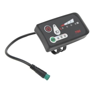 Imagem de Generic Painel de Controle de Tela LED para Bicicleta Elétrica Com Fio Durável para Guidão de 22,2 Mm, Plugue Macho 5P à Prova D'água para Fácil Instalação, Adequado para Modificação, para (24V)
