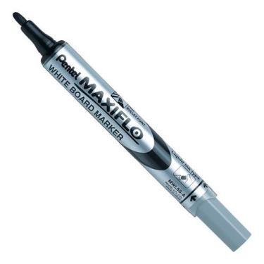 Imagem de Marcador PRETO Quadro Branco Maxiflo PENTEL Ponta Fina - MWL5S-A