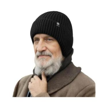 Imagem de Gorro De Lã Tricotado Quente Para O Inverno Com Protetores De Orelha, 