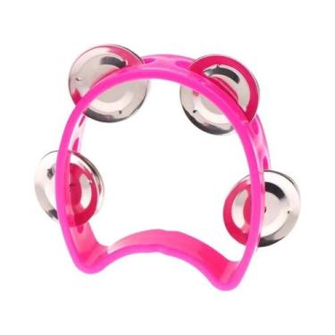 Imagem de Tamborim De Metal Portátil Para Crianças, Instrumento Musical De Percu