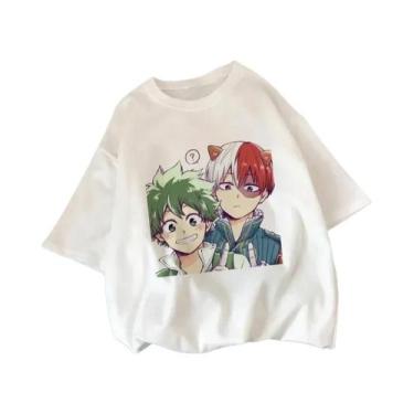 Imagem de Camiseta Feminina De Verão Com Estampa De My Hero Academia Shoto Todor