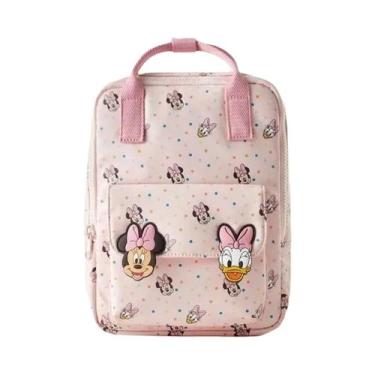 Imagem de Mochila Cartoon Minnie Rosa De Alta Capacidade Para Meninos E Meninas,