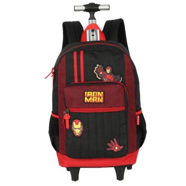 Imagem de Mochila Rodinha Escolar Menino Hulk Capitao America Avengers-Masculino