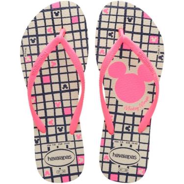 Imagem de Chinelo de Dedo Feminino Casual Dia a Dia Praia Passeio Havaianas Slim Disney-Feminino