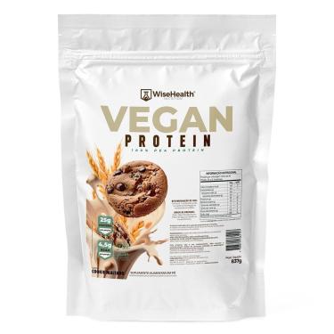 Imagem de Proteína Vegetal Vegan Protein 837g Cookie Maltado WiseHealth-Unissex