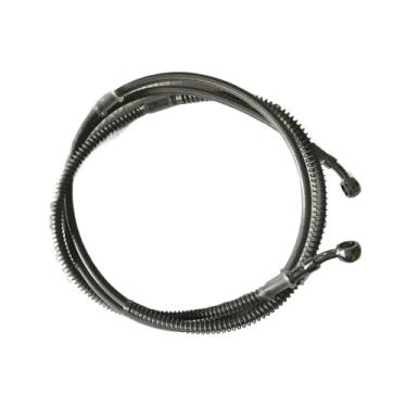 Imagem de Linha de mangueira de óleo de freio tubo de mangueira de óleo de freio de motocicleta com acessórios de banjo de 28 graus aço inoxidável reforçado hidráulico trançado 3,2 mm x 7,5 mm linha de freio de