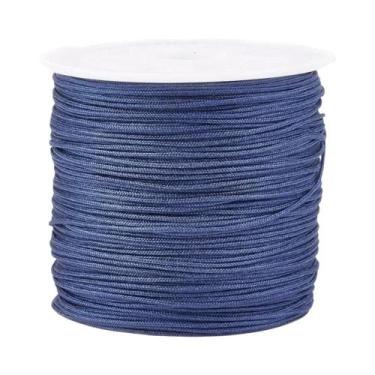 Imagem de Cordão De Nylon Vermelho 100m 0.8mm Trançado Para Pulseiras De Miçanga