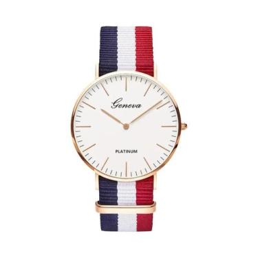 Imagem de Relógio Esportivo Ultra Slim Masculino Marca Top Pulseira De Nylon Rel