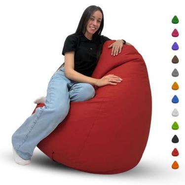 Imagem de Puff Pera Gigante Cheio Grande Para Eventos Escritório Descanso Almofa