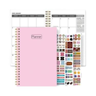 Imagem de Caderno Planejador Semanal E Mensal A5 2026-2027, Organizador De Calen