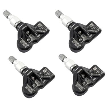 Imagem de Sensor de pressão de pneus TPMS 5Q0907275B compatível com Skoda Superb, Rapid, Roomster e Yeti (4 unidades)