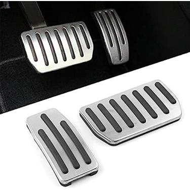 Imagem de Capa de pedal, para Tesla Model S 2012-2018 Model X 2016-2018, acelerador de alumínio para carro, freio pedal pad
