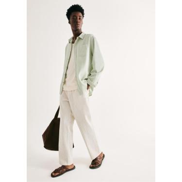 Imagem de Calça Masculina Reta Chino Risca De Giz-Masculino