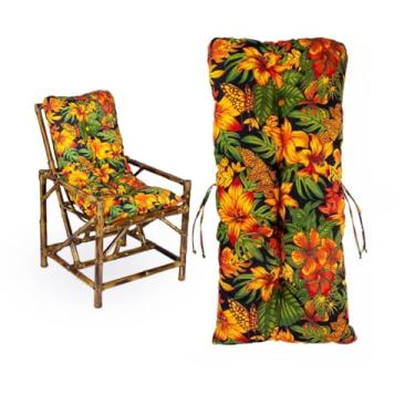 Imagem de Almofada Moderna 95x45cm - Confortável e Decorativa para Cadeiras, Poltronas, Sofás e Pallets, Alta Durabilidade, Apoio Lumbar Versátil (Fogo)