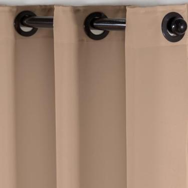 Imagem de Cortina De Pia Para Cozinha Em Oxford para Proteção Contra Splashes, Complementa Decoração Clássica e Moderna, Facilita Limpeza do Ambiente(Avelã,2,80x0,90)