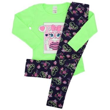 Imagem de Conjuntos Meia Estação Infantil Roupa Menina - ANALÊ, Verde água, 8