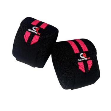Imagem de Par Cotoveleira De Compressão Esporte Academia Fit Carbonfit, Rosa