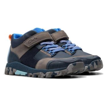 Imagem de Clarks Bota moderna clássica para meninos, Combi azul-marinho, womens 12