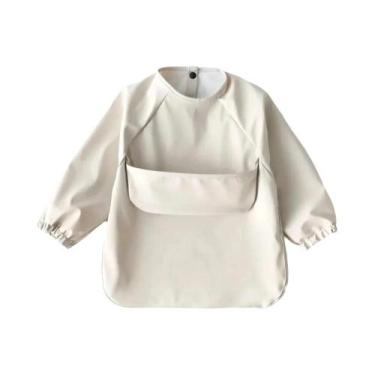 Imagem de Avental De Pintura Impermeável De Manga Longa Para Bebês, Babador Maci