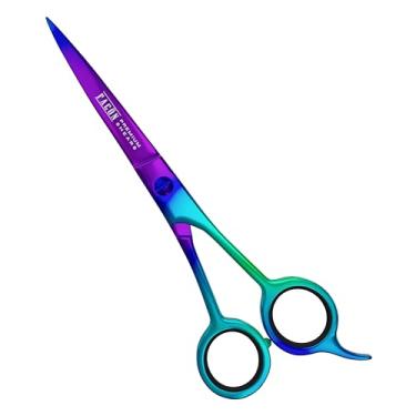 Imagem de Tesoura de corte de cabelo Facón – Tesoura de cabelo profissional de 16,5 cm, tesoura de barbeiro para salão de beleza, aço inoxidável japonês, tesoura premium de corte de precisão para homens