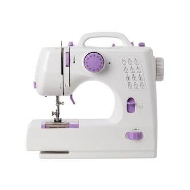 Imagem de Máquina de costura portátil para iniciantes, 12 pontos com mini máquina de costura para adultos