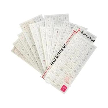 Imagem de 12 Adesivos Decorativos De Calendário 365 Dias Para Scrapbooking, Diár