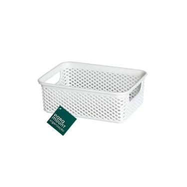 Imagem de Cesto Organizador Branco 17x12x6 Cm Linea