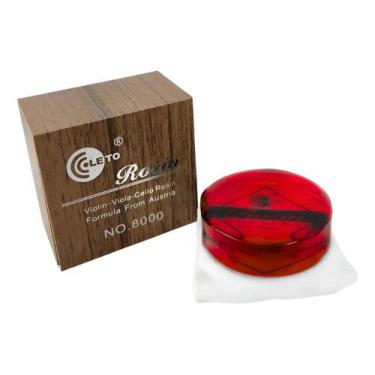 Imagem de Breu Rosin Leto Violino Violoncelo Viola Redondo Premium, Vermelho