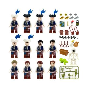 Imagem de Brinquedos De Blocos De Montar Em Forma De Bonecos Humanoides Miniatur