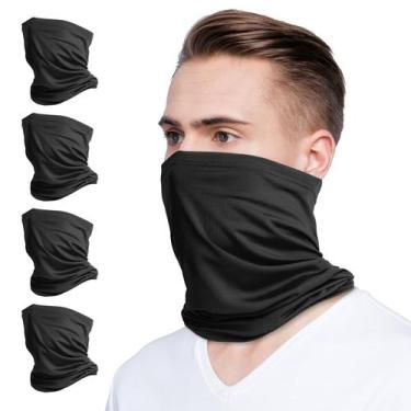 Imagem de Polaina de pescoço, pacote com 4, proteção UV VULKIT, reutilizável