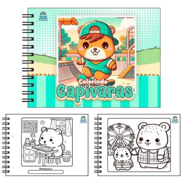 Imagem de Livro de Colorir Infantil CARROS E CAMINHOES 50 Folhas Capa Dura - Ono