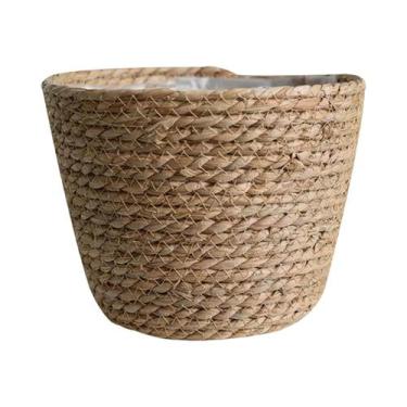 Imagem de Cestas De Armazenamento E Vasos De Flores De Palha De Junco Tecidos À 