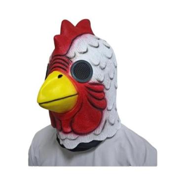 Imagem de Máscara De Galo Deluxe Para Halloween, Fantasia De Galinha, Acessório 