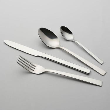 Imagem de Kit 24 Peças Talheres Faqueiro Home&Co Tampa Aço Inox Prateado Faca Colher Garfo