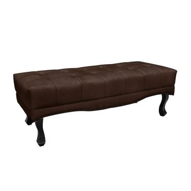 Imagem de Calçadeira Baú Recamier Casal King 195cm Alba Suede - Loja Sheep