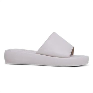 Imagem de Papete Tamanco Plataforma Baixa Feminina Flatform Casual Confortável E