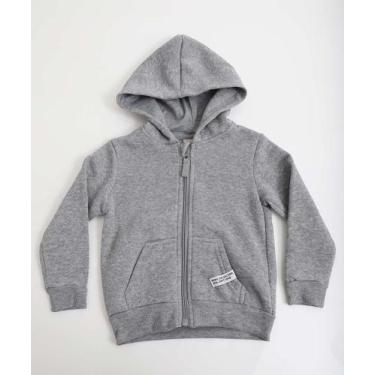 Imagem de Casaco Infantil Moletom Flanelado Capuz Marisa Tam 1 a-50117, Cinza me