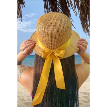 Imagem de Chapeu Feminino Moda Praia Verão Laço Delicado Blogueira - ALRA SEMIJO